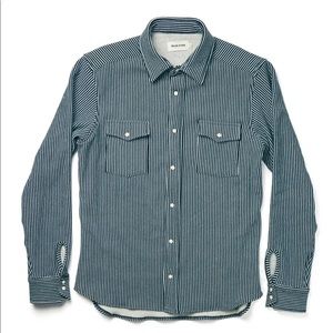 Taylor Stitch Glacier Shirt in Hickory Stripe